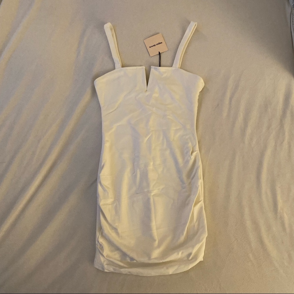 NWT Superdown Bodycon Mini Dress in White XS - Picture 2 of 7